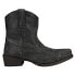 Фото #2 товара Roper Dusty Distressed Snip Toe Cowboy Booties Womens Black Casual Boots 09-021-