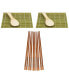 Helen’s Asian Kitchen Sushi Rolling Set, Includes 2 Sushi Mats 2 Rice Paddles and 10-Pair Silk Wrapped Bamboo Chopsticks