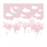 Фото #1 товара Sternenhimmel mit Häusern und Mond rosa