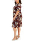 Plus Size Printed Side-Tab Dress