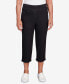 ფოტო #1 პროდუქტის Women's Classic Neutrals Superstretch Denim Fringe Capri Pants