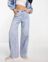 Фото #2 товара Urban Revivo wide leg jeans in blue