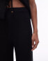 Фото #3 товара Topshop knitted co-ord straight leg trouser in black