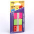 3M 686L-PGO - Blank tab index - Green - Orange - Pink - White - Pack - 25.4 mm - 3.81 cm