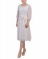 ფოტო #1 პროდუქტის Petite 3/4 Sleeve Clip Dot Dress