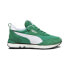 Фото #1 товара Puma Rider FV Pop FS 39192505 Mens Green Suede Lifestyle Sneakers Shoes