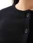 New Look crew neck cardigan in black