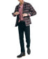 Фото #4 товара Men's Cotton Plaid Flannel Quilted Shirt Jacket