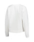 ფოტო #3 პროდუქტის Women's White Portland Timbers Sunray Notch Neck Long Sleeve T-Shirt