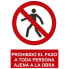 NORMALUZ Prohibido El Paso A Toda Persona Ajena A La Obra Sign 30x40 cm