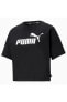 Фото #5 товара Футболка PUMA Короткая Клетка Essentials Logo Женская