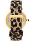 ფოტო #2 პროდუქტის Women's Parker Quartz Three-Hand Leopard Print Calf Hair Watch 39mm