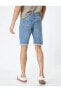 Фото #7 товара Шорты джинсовые узкие с карманами Koton Slim Fit