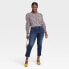 Фото #5 товара Women's High-Rise Slim Straight Fit Jeans - Universal Thread