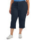 Фото #5 товара Women's Mid-Rise Comfort Waist Capri Pants, 2-24W, Created for Macy's