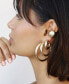 ფოტო #4 პროდუქტის 18k Gold Plated Large Thick Classic Hoop Earrings