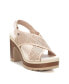 ფოტო #1 პროდუქტის Women's Cross Strap Heeled Sandals By