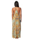 ფოტო #2 პროდუქტის Women's Scoop neck T-back Maxi Dress