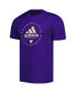Фото #2 товара Men's Purple Washington Huskies Stripe Up AEROREADY Pregame T-shirt