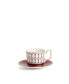 Renaissance Red China Coffee Cup and Saucer