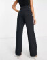 Фото #4 товара Miss Selfridge straight leg slouchy dad trouser in black