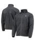 ფოტო #1 პროდუქტის Men's Dallas Mavericks Heathered Charcoal Flanker Full-Zip Jacket