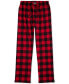 ფოტო #4 პროდუქტის Men's Plaid Flannel Pajama Pants