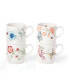 Фото #1 товара Butterfly Meadow Kitchen Stack Mugs Set/4, Created for Macy's