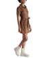 ფოტო #3 პროდუქტის Women's Jolene Faux-Suede Shirtdress