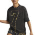 Фото #3 товара Puma Hoops Gold Standard Tee 2 Womens Black Athletic Casual Tops 62216901