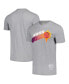 Фото #1 товара Men's and Women's Heather Gray Phoenix Suns Hardwood Classics MVP Throwback Logo T-shirt