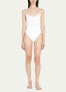 Фото #1 товара SIMKHAI Women's Noa Bustier One Piece Swimsuit White Size S