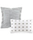 Фото #8 товара Brooklyn Jacquard Cotton 7-Pc. Duvet Cover Set, Full/Queen