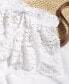 ფოტო #4 პროდუქტის Juniors' 2.5" Scalloped Lace Cover-Up Shorts, Created for Macy's