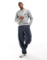 Jack & Jones oversized crew neck sweatshirt in mid grey Ultimate-Grau, XXL - Chest 120cm - фото #3