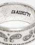 Classics 77 bandana pasiley band ring in silver