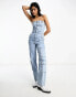 Фото #1 товара ASOS DESIGN denim cargo jumpsuit