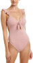 Фото #1 товара Lucky Brand Women's 237050 All The Frills Keyhole One-Piece Swimsuit Size M