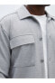 Regular Fit Uzun Kollu Erkek Gömlek Ceket