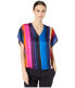 Paul Smith 286779 Bold Stripe V-Neck Blouse (Multi) Women's Clothing, Size 40