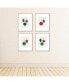 Фото #3 товара Ornaments - Unframed Linen Paper Wall Art - Set of 4 - Artisms - 8 x 10 inches
