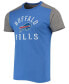 ფოტო #3 პროდუქტის Men's Royal, Gray Buffalo Bills Field Goal Slub T-shirt