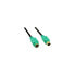 Фото #1 товара InLine PS/2 cable - M/F - black/green - golden contacts - 3m