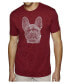 Фото #2 товара Men's Premium Word Art French Bulldog T-shirt