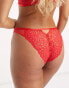 Фото #2 товара Ann Summers Unforgettable lace brazilian brief in tomato