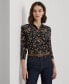 ფოტო #1 პროდუქტის Women's Collared Floral Shirt