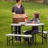 Фото #6 товара LIFETIME Ultra-Resistant Folding Table With 2 Benches Set 106x61x74 cm UV100