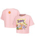 ფოტო #1 პროდუქტის Women's Pink Rugrats Group Boxy Cropped T-shirt