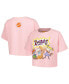 Women's Pink Rugrats Group Boxy Cropped T-shirt