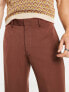 Фото #5 товара ASOS DESIGN smart flared trousers in brown